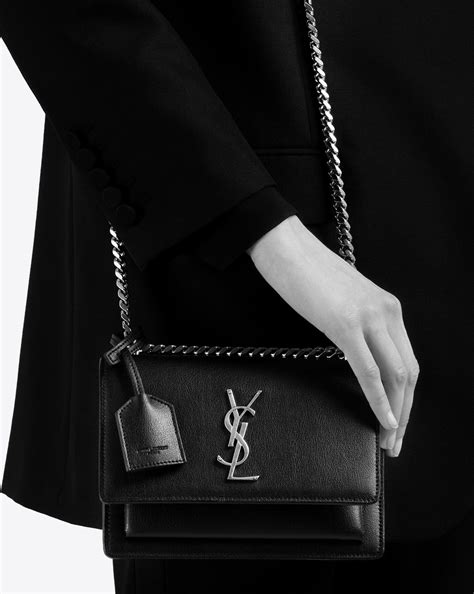 yves saint laurent sunset mini|YVES SAINT LAURENT Sunset Mini Leather Crossbody Bag .